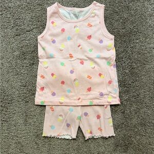 🌼5/$10🌼Sweet Treats Shorts Set - Pink 4t